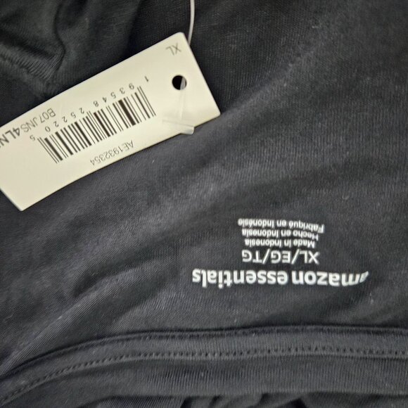 Essentials Womens Black Sleeveless Maxi Tank Dress Elastic Waist Size XL Casual - Picture 9 of 9